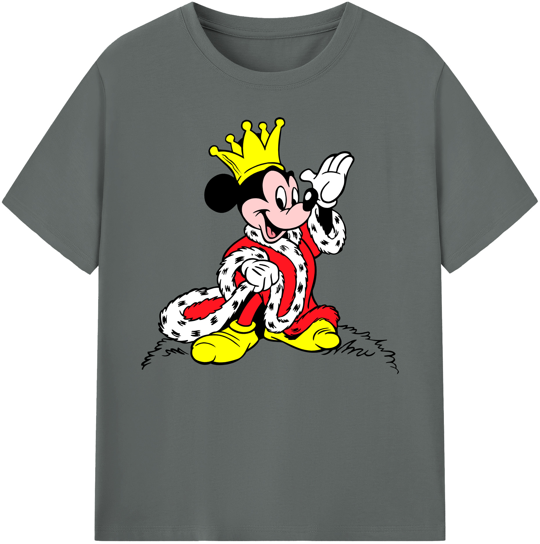 ミッキーマウス Mickey Mouse 綿100％ メンズ半袖Tシャツ｜肌触りやわらか＆通気性